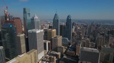 Şehir Philadelphia Pennsylvania hava video.