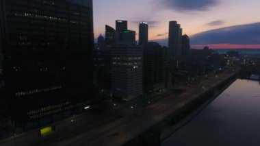 Şehir Pittsburgh Pennsylvania hava video