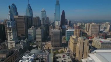Şehir Philadelphia Pennsylvania hava video.