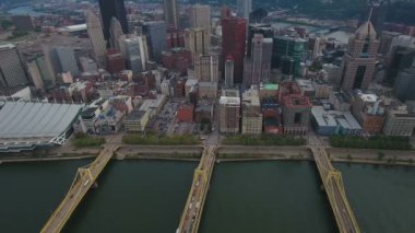 Şehir Pittsburgh Pennsylvania hava video