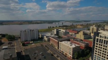 Şehir merkezindeki Memphis Tennessee hava video.