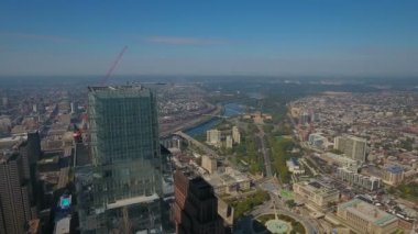 Şehir Philadelphia Pennsylvania hava video.