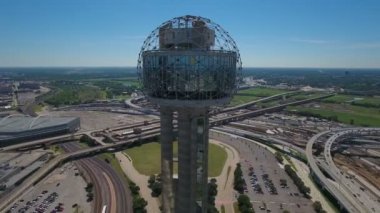 Şehir Texas Dallas'ta hava video.