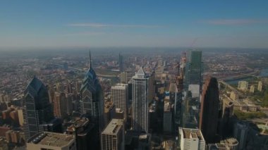 Şehir Philadelphia Pennsylvania hava video.