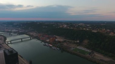 Şehir Pittsburgh Pennsylvania hava video
