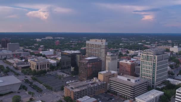 Légi Videó Downtown Columbia Egy Napsütéses Napon — Stock videók