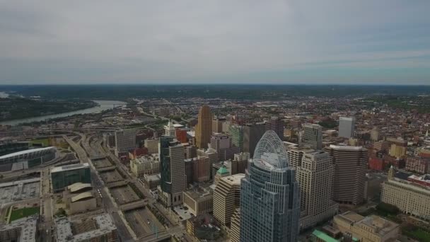 Vídeo Aéreo Cincinnati Ohio — Vídeo de stock