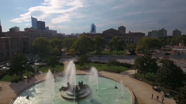 Vídeo Aéreo Del Centro Filadelfia Pennsylvania — Vídeo de stock