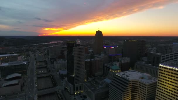 Luftbild Von Cincinnati Ohio — Stockvideo