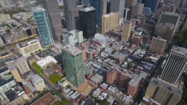 Vídeo Aéreo Del Centro Filadelfia Pennsylvania — Vídeos de Stock