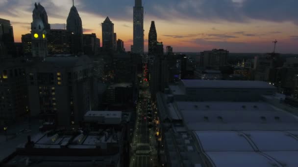 Lotnicze Wideo Filadelfii Stanie Pensylwania — Wideo stockowe