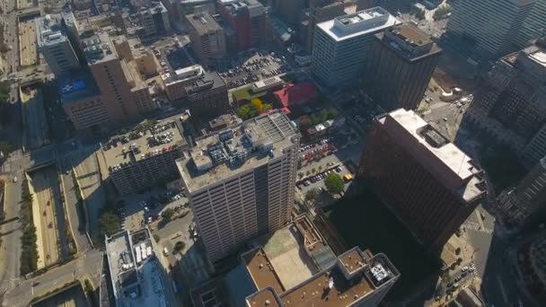 Vídeo Aéreo Del Centro Filadelfia Pennsylvania — Vídeo de stock