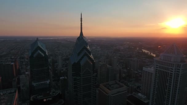 Повітряні Відео Філадельфії Пенсільванії — стокове відео