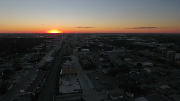 โอทางอากาศของ Fargo North Dakota — วีดีโอสต็อก