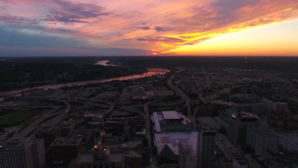 辛辛那提在俄亥俄州的空中视频 — 图库视频影像