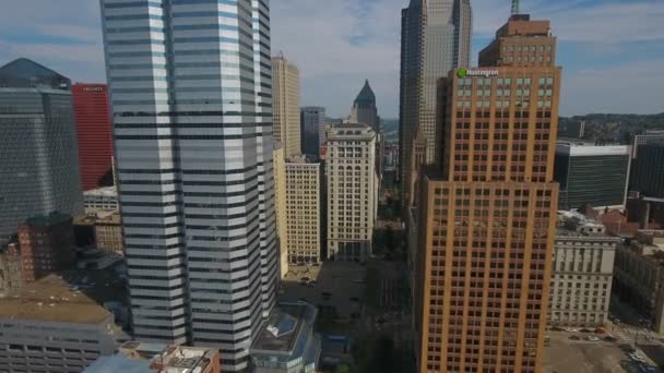 Luftvideo Downtown Pittsburgh Pennsylvania – Stock-video