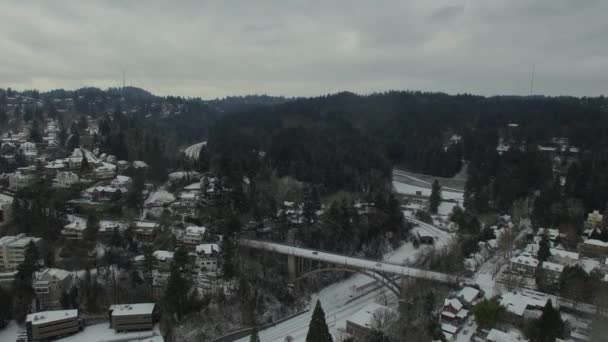 Vídeo Aéreo Cidade Portland — Vídeo de Stock