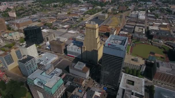 Letecké Video Centra Města Memphis Tennessee — Stock video