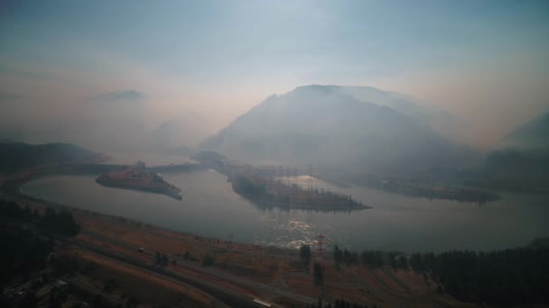 Видеосъемка Пожара Орегоне — стоковое видео