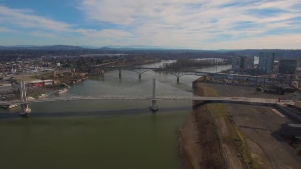 Vidéo aérienne de Portland Tillicum Bridge 
