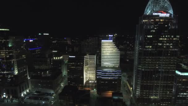 Luchtfoto Video Van Cincinnati Ohio — Stockvideo