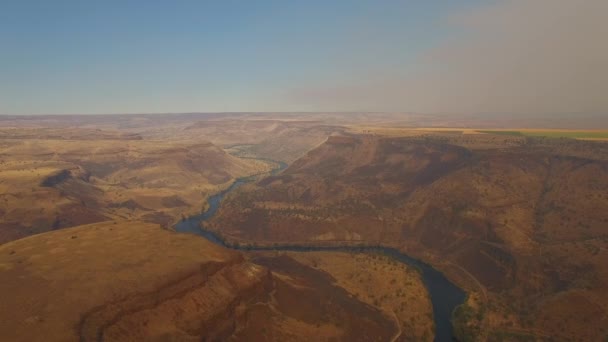 Vidéo Aérienne Rivière Deschutes Oregon — Video
