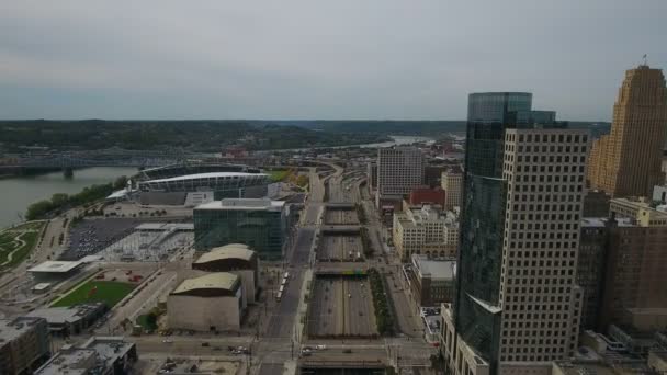 Vídeo Aéreo Cincinnati Ohio — Vídeo de stock