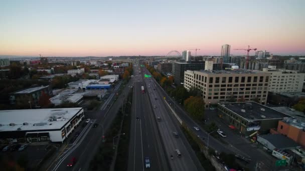 Video Aereo Della Città Portland — Video Stock