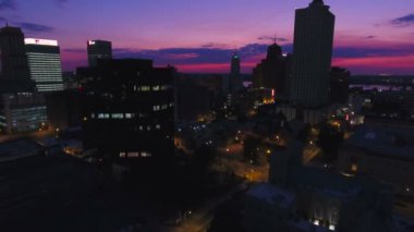 Şehir merkezindeki Memphis Tennessee hava video.