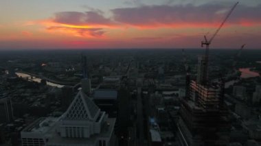 Şehir Philadelphia Pennsylvania hava video.