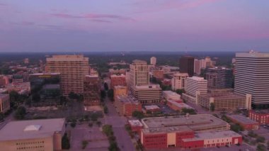 Gün batımında, Güney Carolina şehir Columbia City hava video
