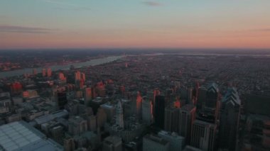 Şehir Philadelphia Pennsylvania hava video.