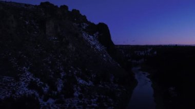 Oregon Smith Kayası 'nın hava görüntüsü