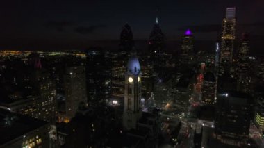 Şehir Philadelphia Pennsylvania hava video.