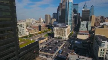 Şehir Philadelphia Pennsylvania hava video.