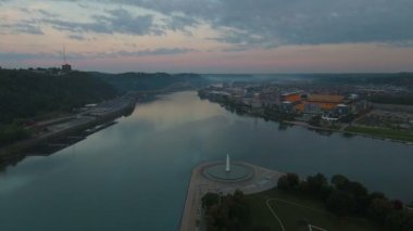Şehir Pittsburgh Pennsylvania hava video