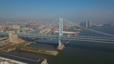Şehir Philadelphia Pennsylvania hava video.