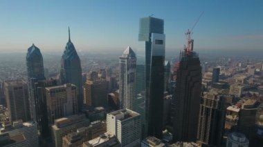 Şehir Philadelphia Pennsylvania hava video.