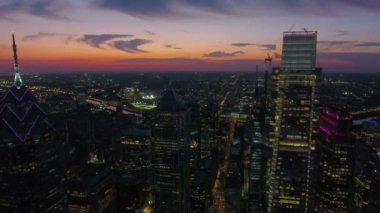 Şehir Philadelphia Pennsylvania hava video.