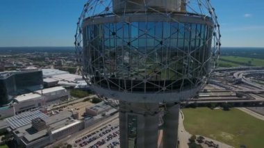Şehir Texas Dallas'ta hava video.