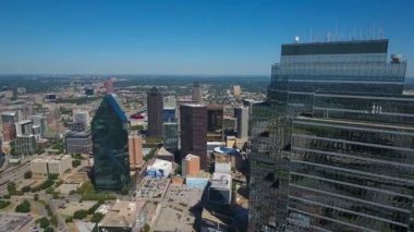 Şehir Texas Dallas'ta hava video.