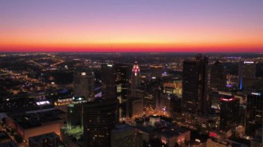 Şehir Columbus Ohio geceleri hava video