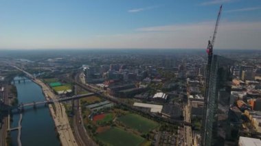 Şehir Philadelphia Pennsylvania hava video.