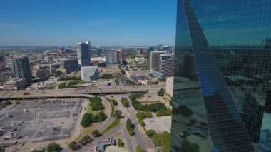 Şehir Texas Dallas'ta hava video.