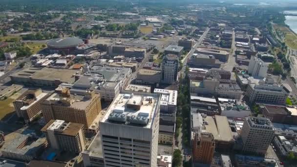 Vídeo Aéreo Del Centro Memphis Tennessee — Vídeo de stock