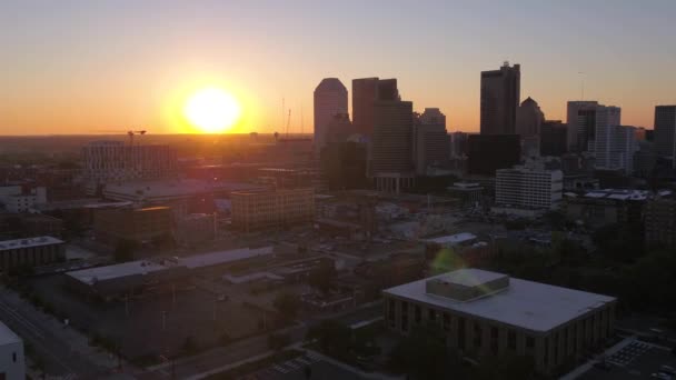Şehir Columbus Ohio Günbatımı Hava Video — Stok video