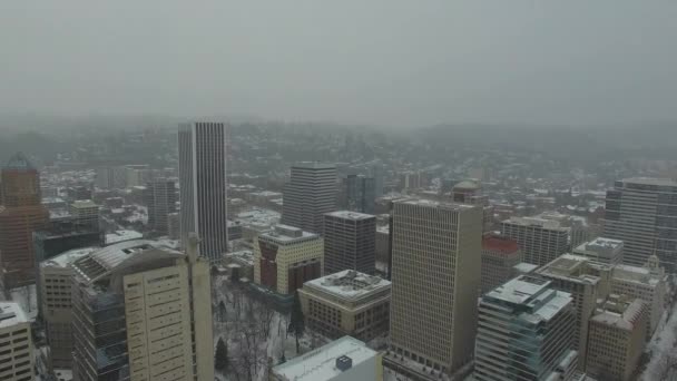 Aerial Video Portland City — Stock Video