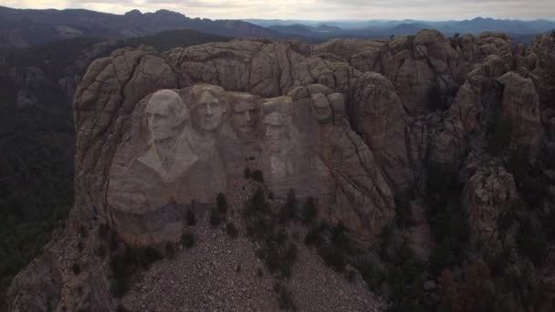 Video Udara Gunung Rushmore Dakota Selatan — Stok Video