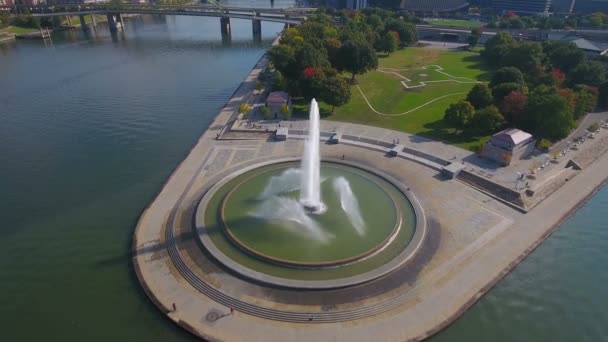 Şehir Pittsburgh Pennsylvania Hava Video — Stok video