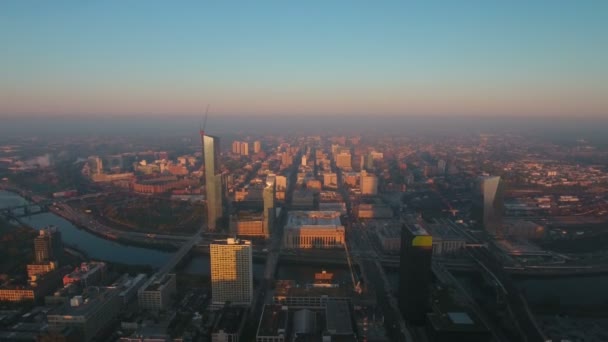 Légi Videó Downtown Philadelphia Pennsylvania — Stock videók